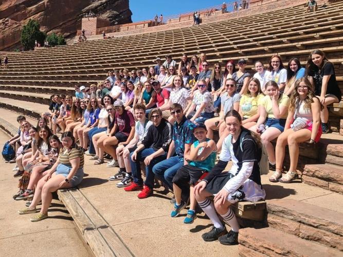 WHS students at Red Rock Amphitheater