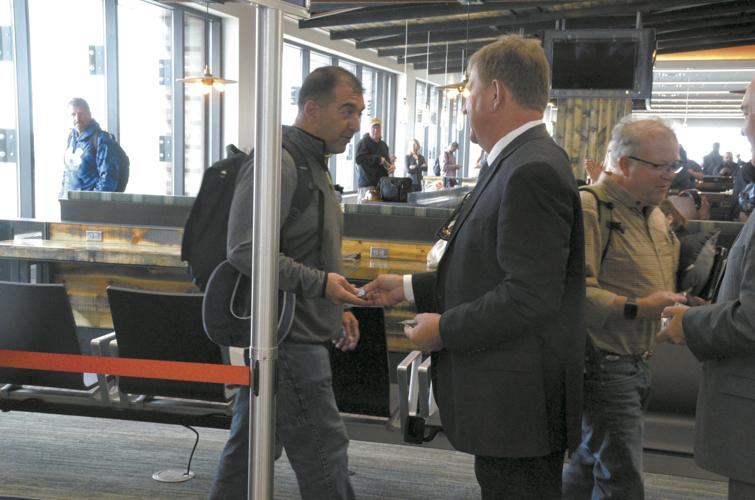 to the people's airport First flight lands at Williston Basin