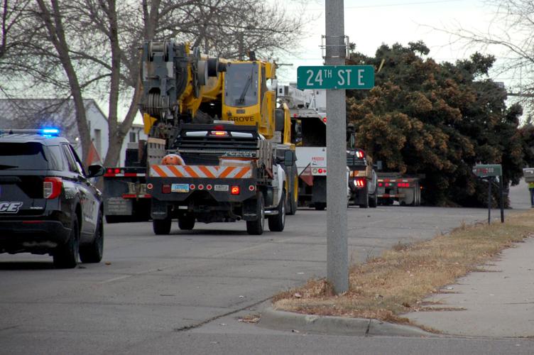 Christmas tree goes up in Williston Williston