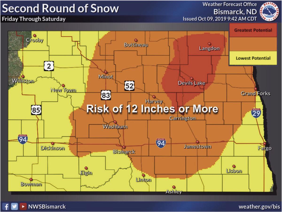 Brunt of storms predicted to remain east of Williston