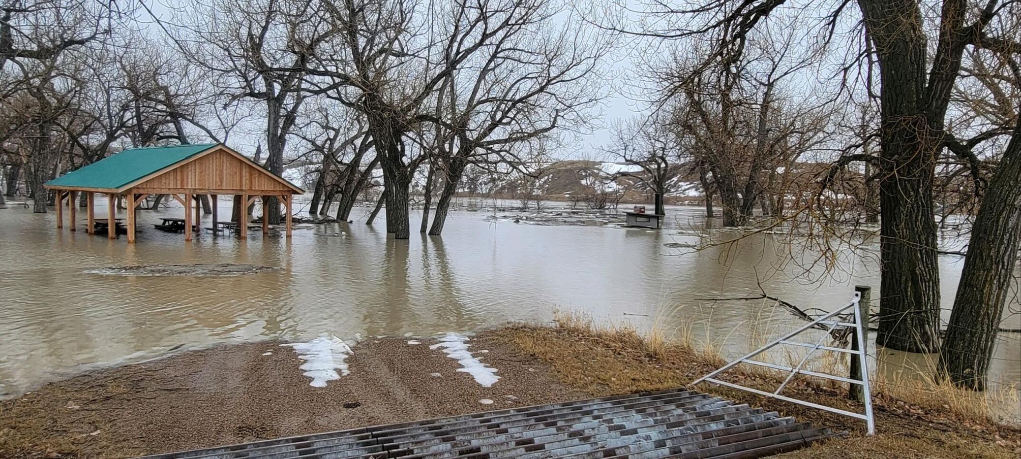 Milk River flooding causes closures in northeast Montana