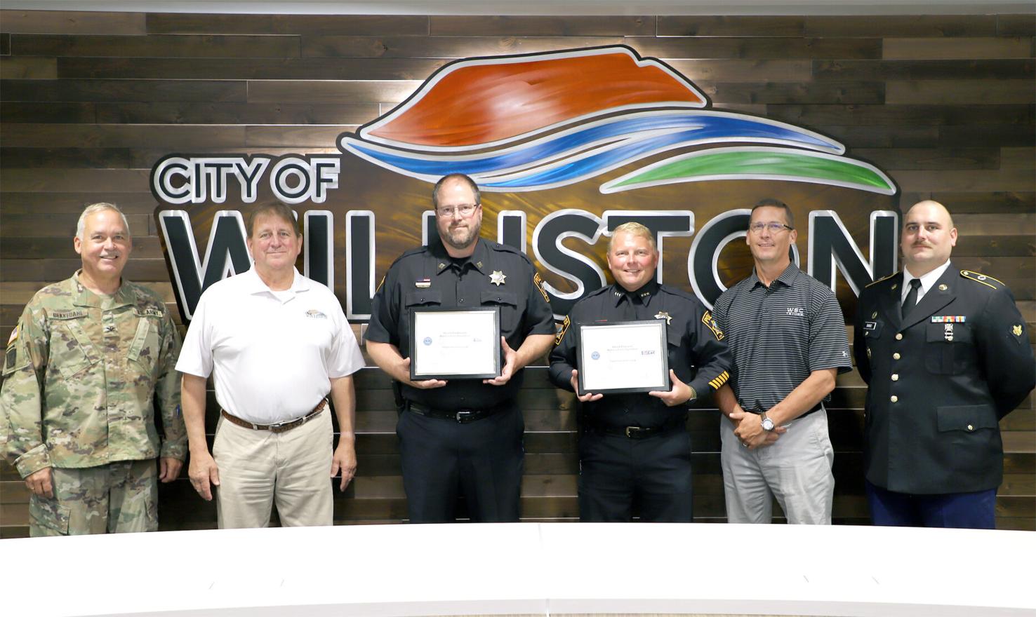 Williston Police Department recognized with two Patriot Awards Public