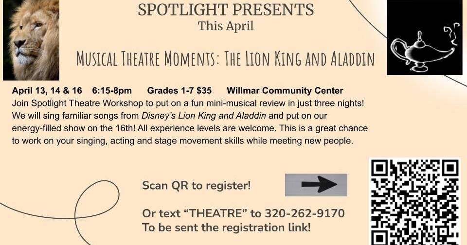 Musical Theatre Moments: The Lion King and Aladdin | Calendar ...