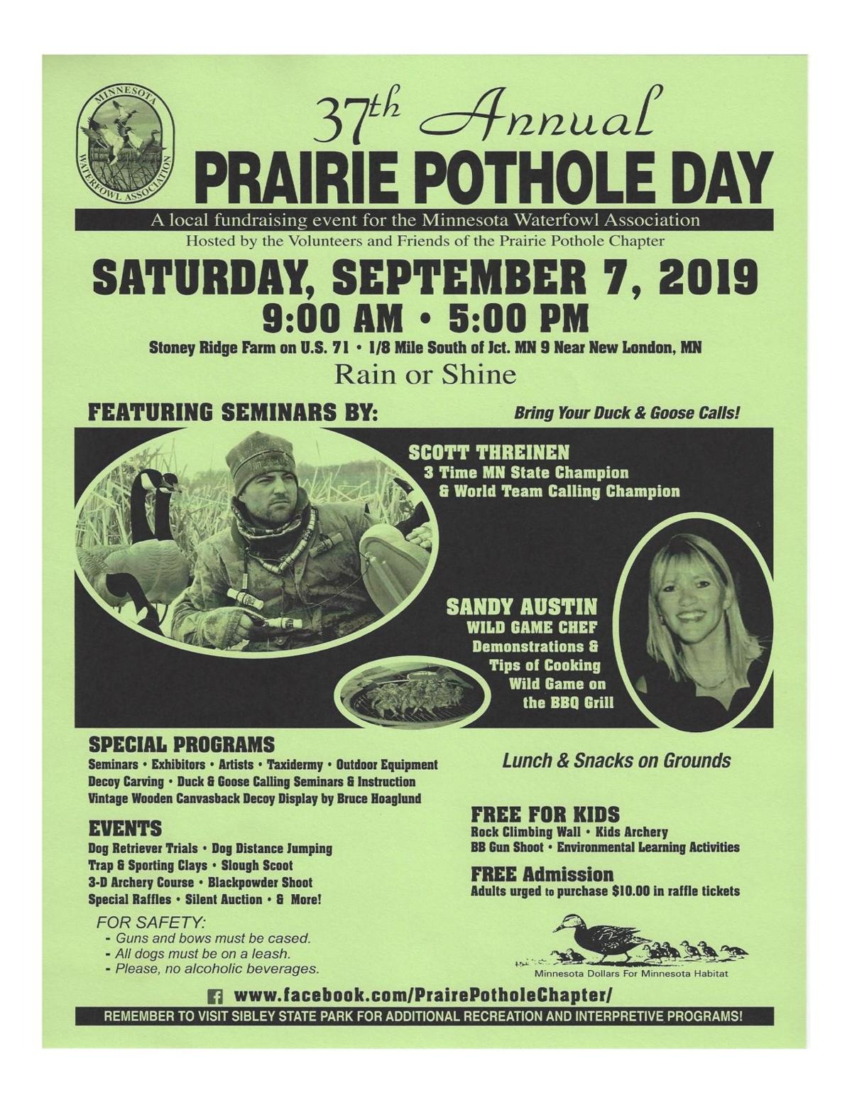 37th Annual Prairie Pothole Day Calendar