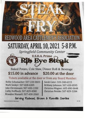 Redwood Area Cattlemen's Association's "Steak Fry" (TAKE OUT ONLY, order  your tickets now) | Calendar | willmarradio.com