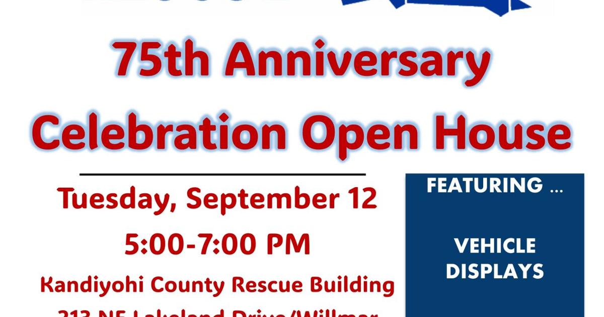 Kandiyohi County Rescue "75th Anniversary Celebration Open House