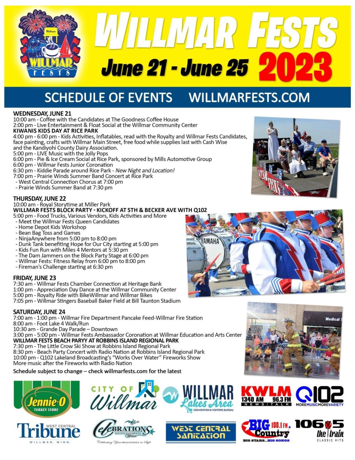 Willmar Fest Schedule 2023 Calendar