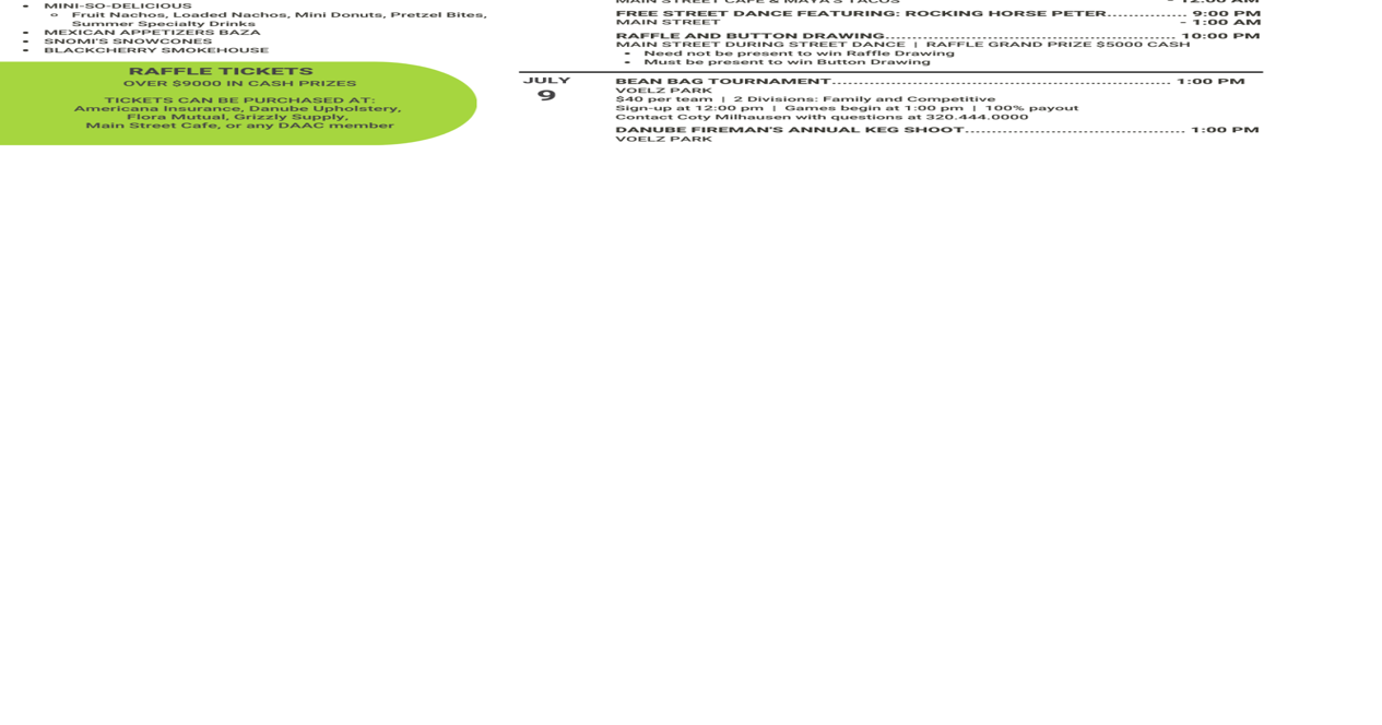 Danube Fun Days 2022 (Wednesday, July 5th thru Sunday, July 9