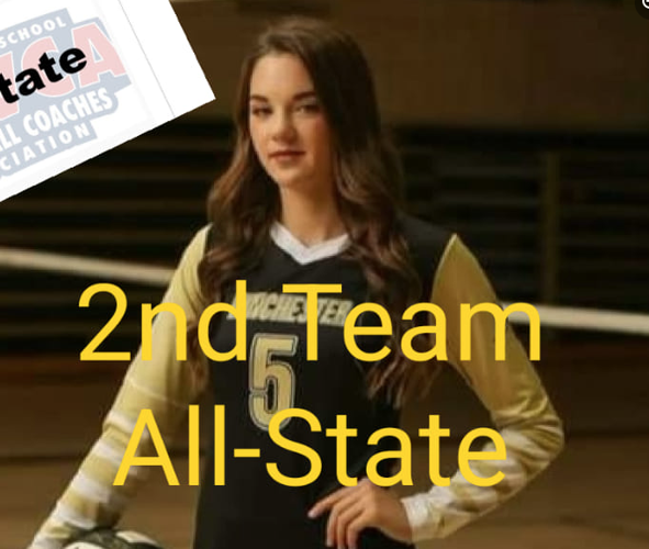 Campbell is Second Team All-State in volleyball