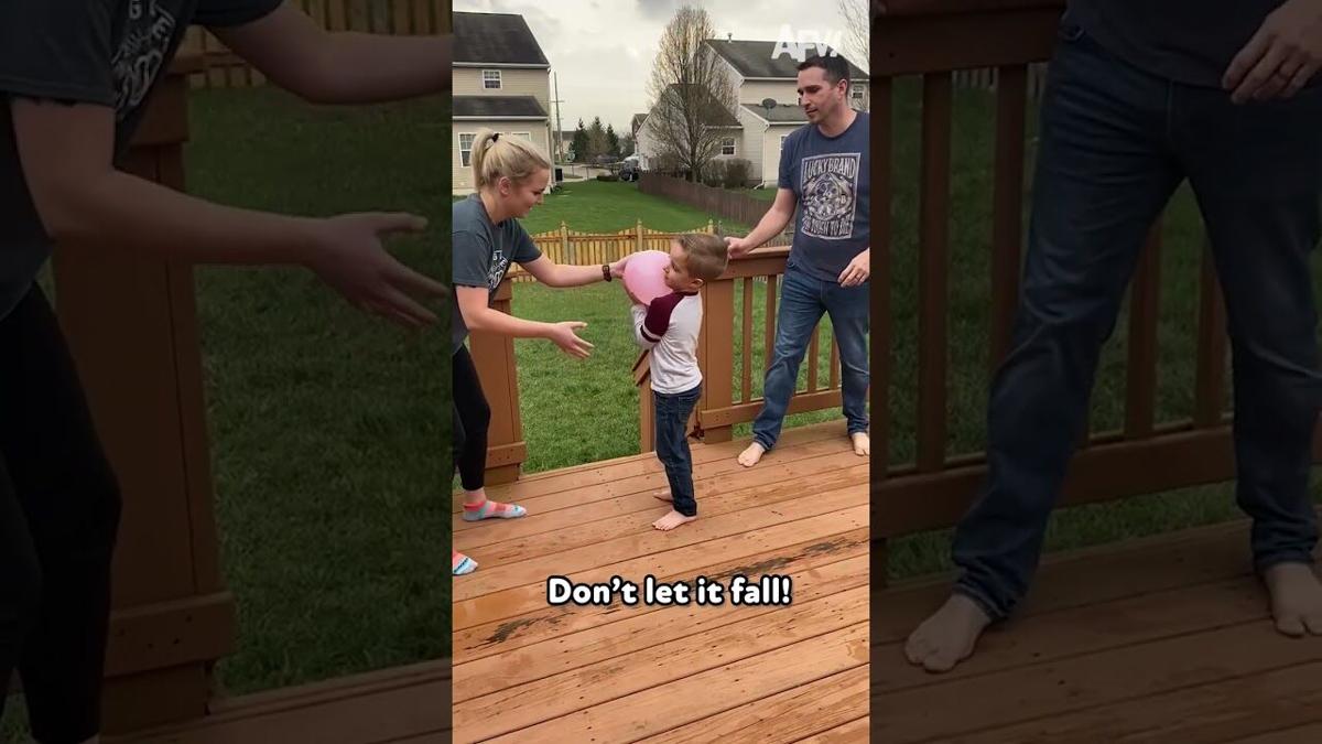 He Should've Dropped Before It Popped!🎈🤣 #afv #fail #funny | |  