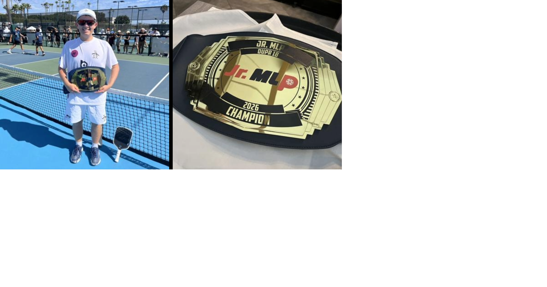 Fort Myers teen wins first-ever Junior Major League Pickleball title