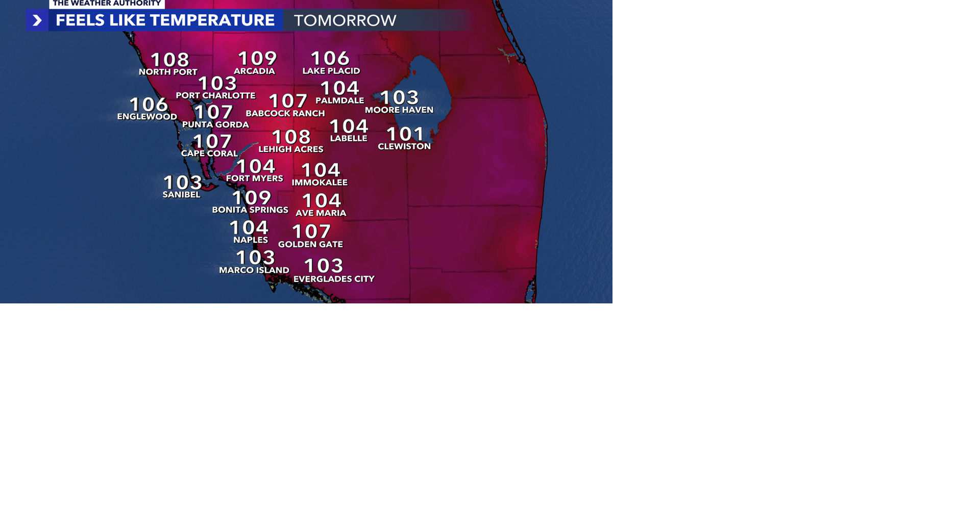 Read moreSWFL stays in the sweat zone | Find out how hot we will get this week