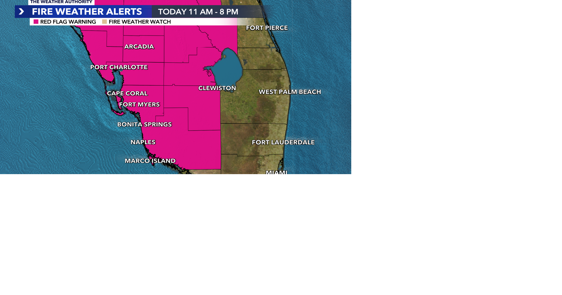 Red Flag Warning covers all of Southwest Florida, spikes fire risk ...