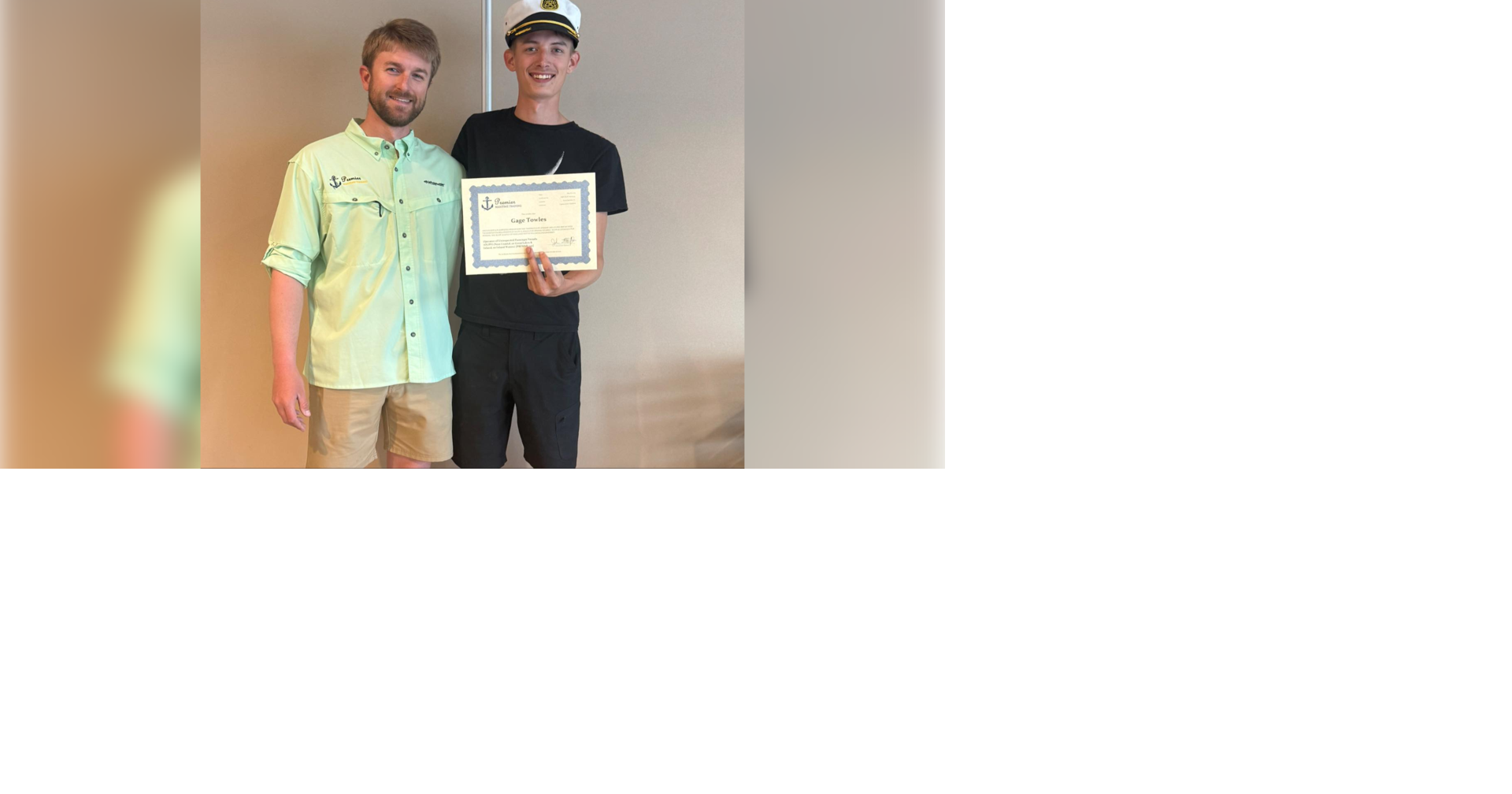 Gage Towles Earns Captain's License After Viral Boating Encounter in Charlotte County - News Directory 3