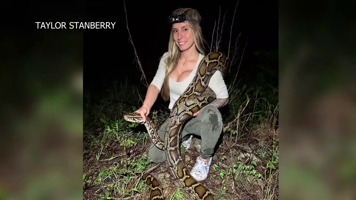 Taylor Stanberry first woman to win Florida Python Challenge State