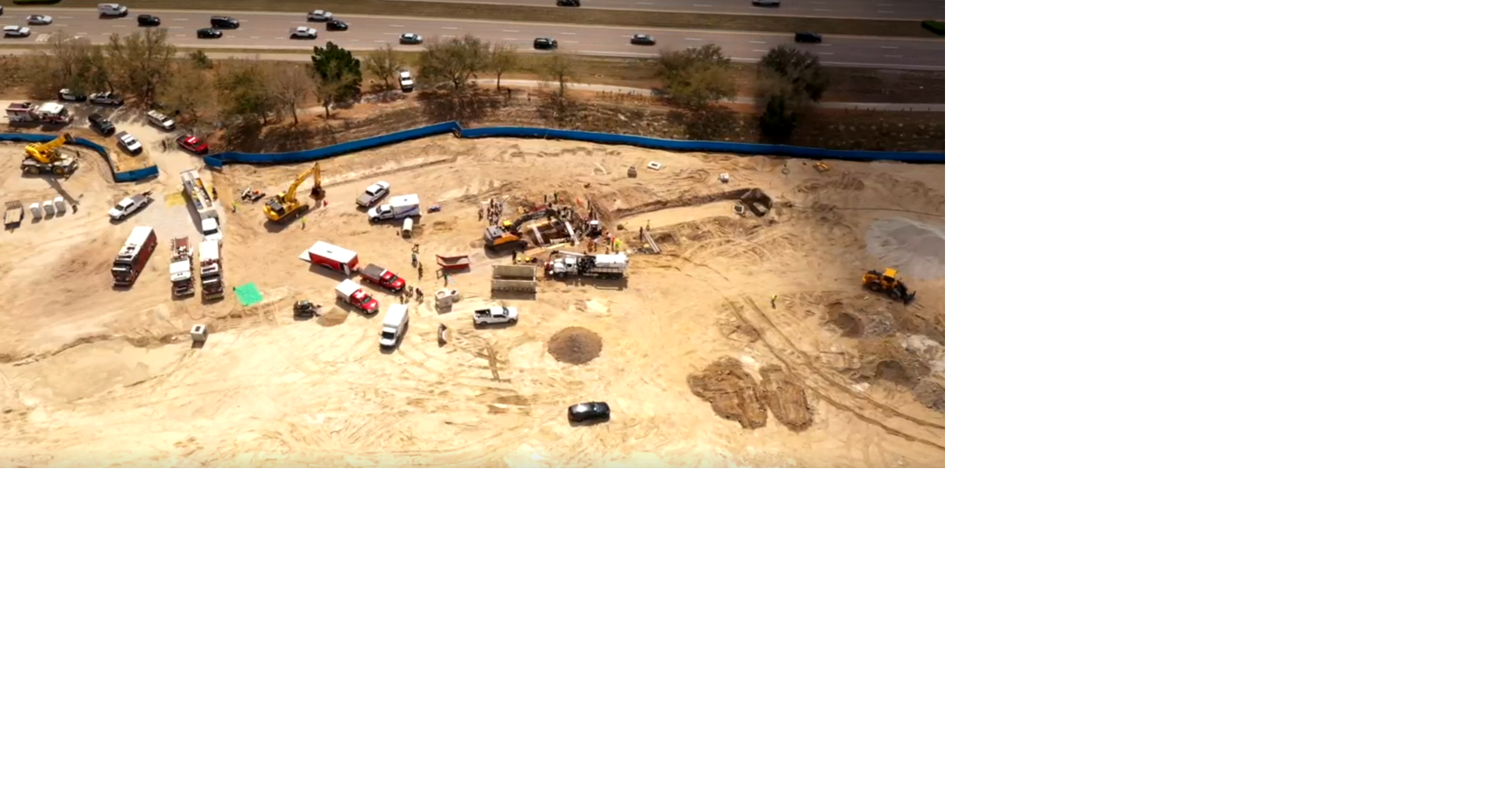 Cape Coral construction worker rescued from ditch topped with concrete pipe