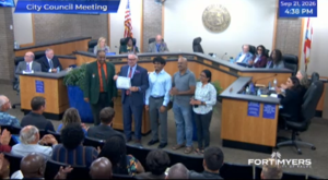 Fort Myers Honors Dunbar High School Principal with Key to the City