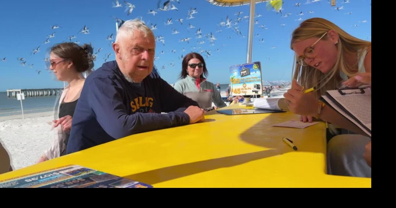 Parasailing at 90: Fort Myers Beach adventure for Navy veteran