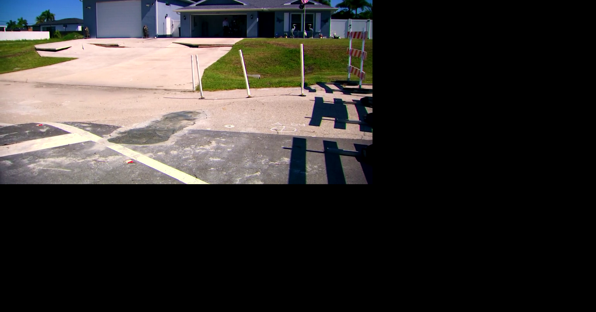 Cape Coral family turns to WINK after portions of driveway caves in