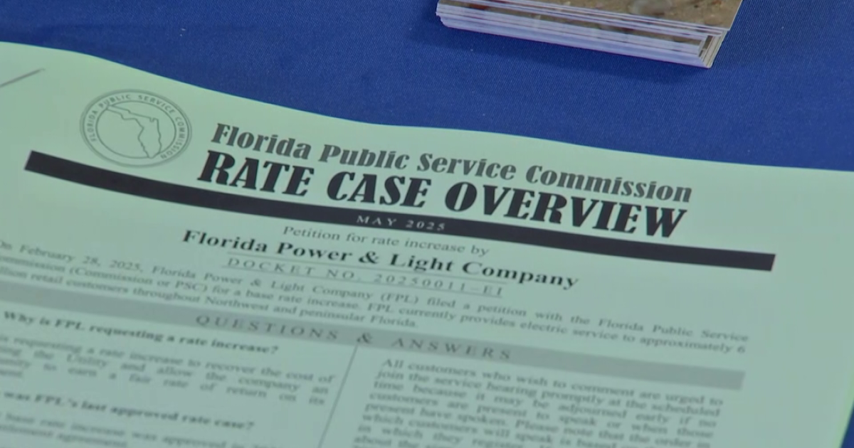 Florida residents face possible FPL rate hike starting 2026