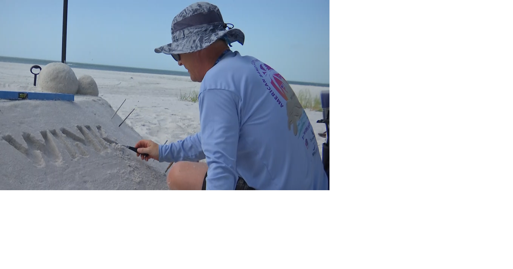 Lee County man turns beach hobby into sand-sculpting success