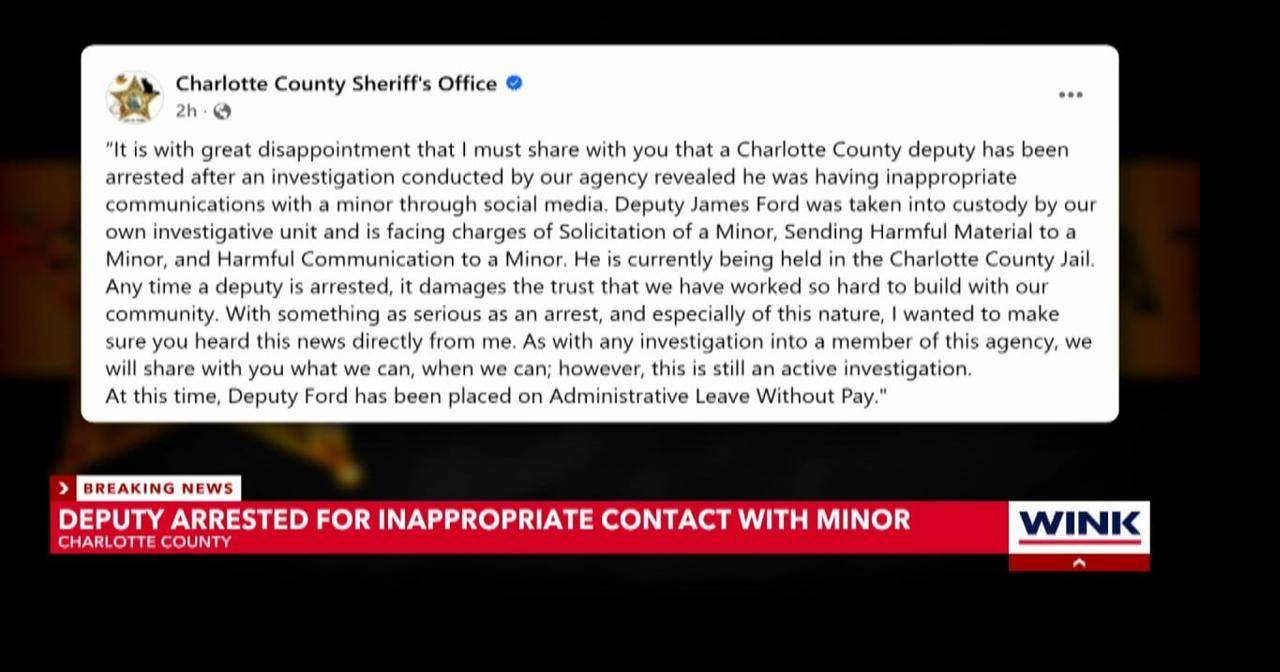 Charlotte County deputy arrested for alleged... | SWFL News