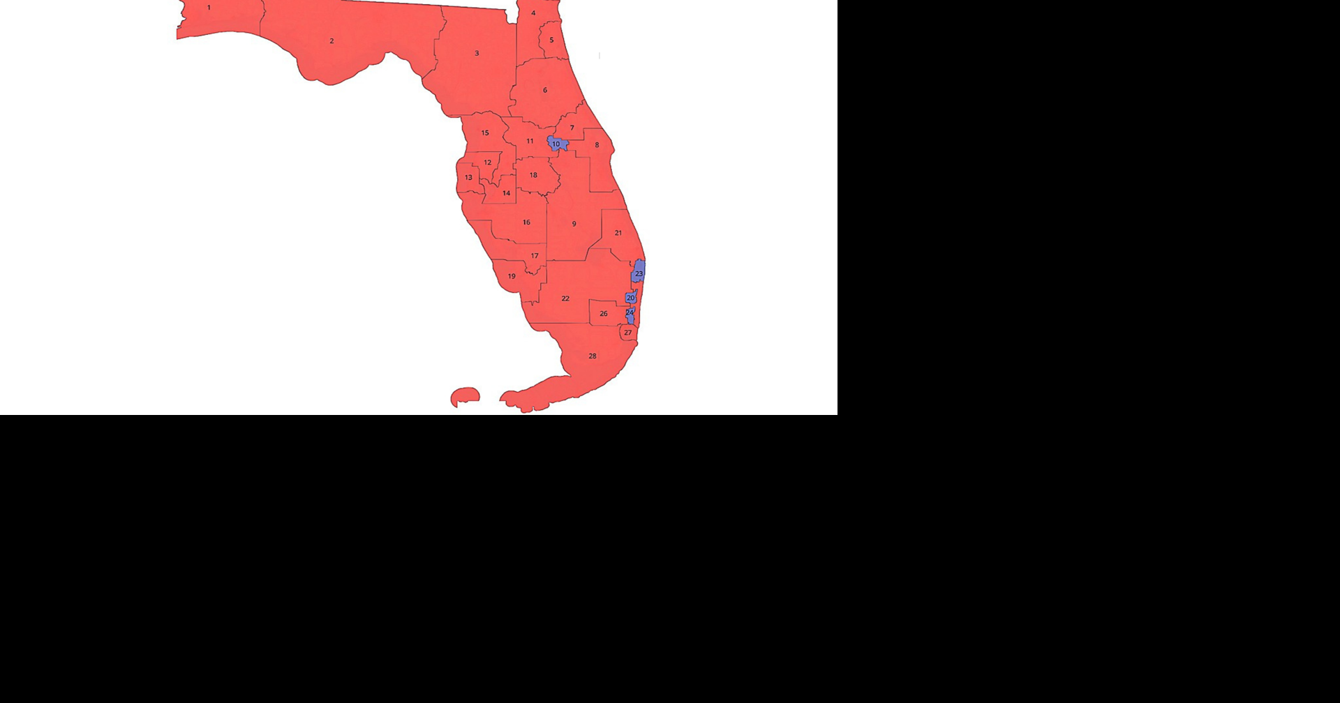 Southwest Florida districts could be redrawn, splitting Lee and Collier counties