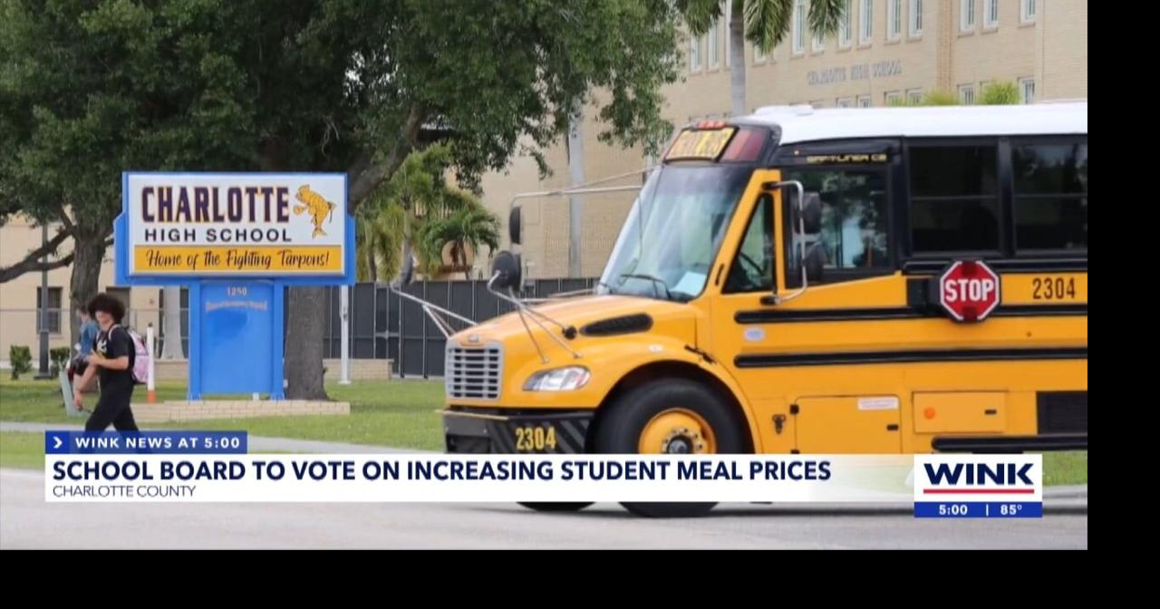 Charlotte County Public Schools to increase school lunch prices