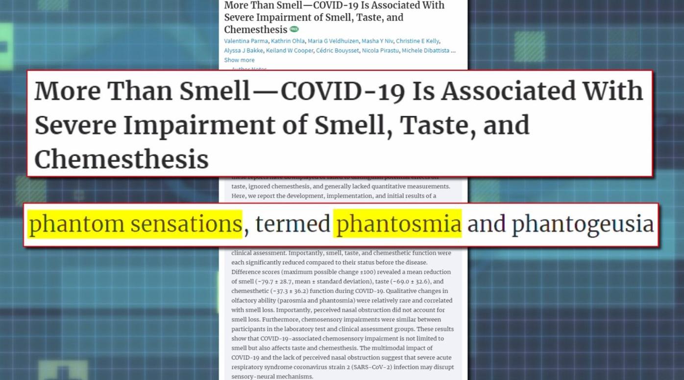 Some COVID-19 survivors experiencing unpleasant smells | Archives