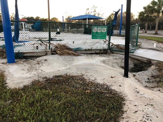 Hurricane Ian Damage - Lakes Park Splash Pads (10).jpg