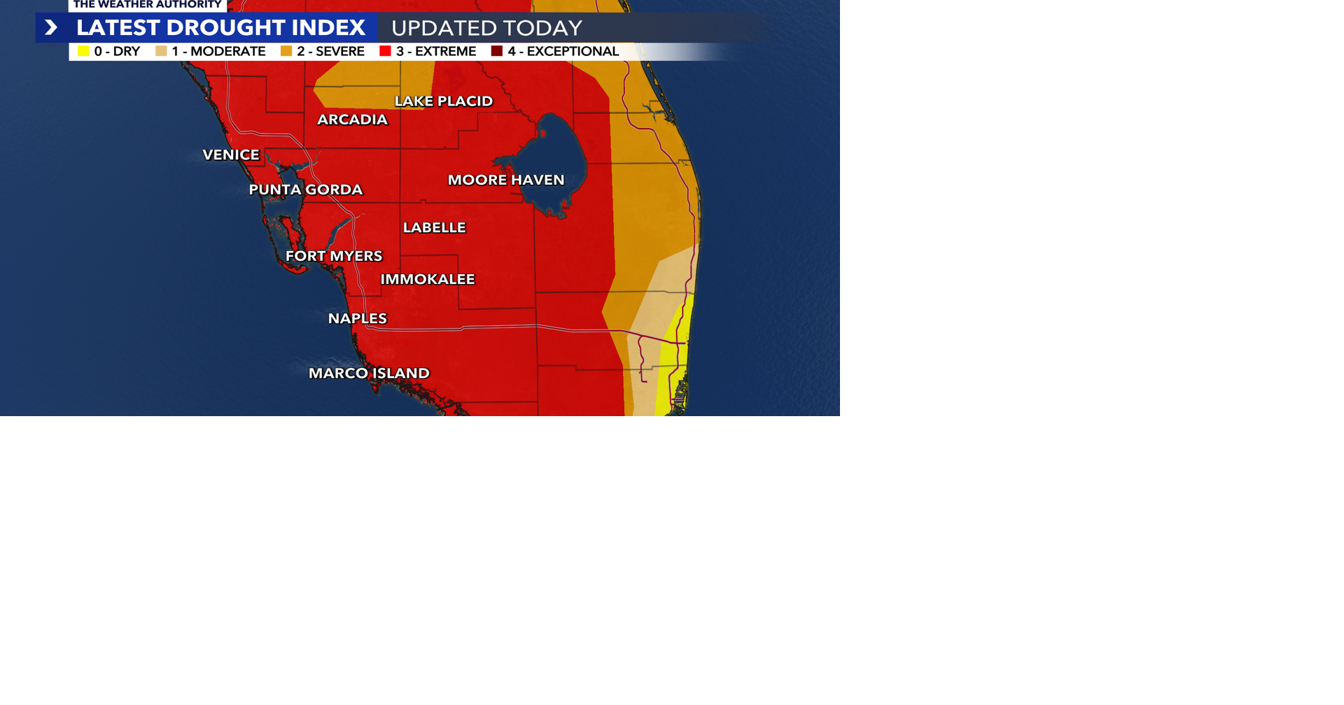 A glimmer of hope for DeSoto County's drought; not the case for the rest of SWFL