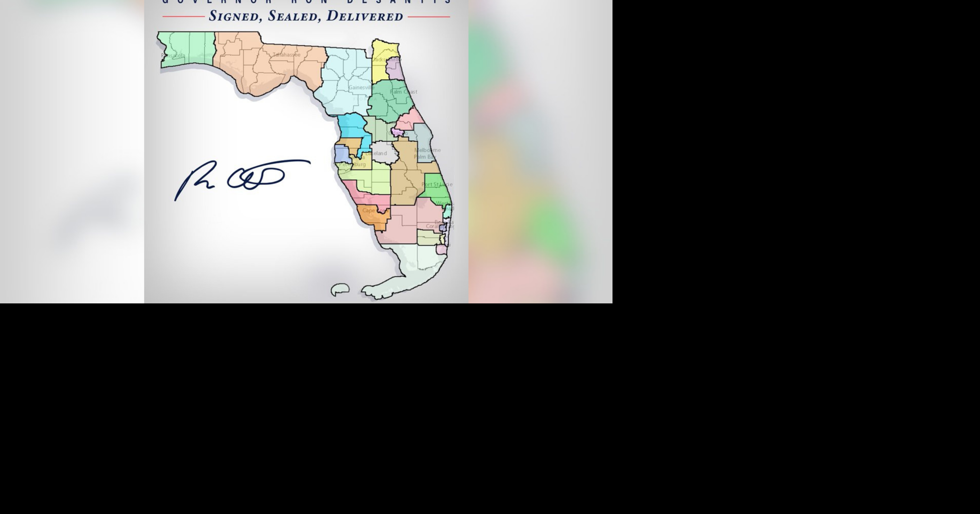 DeSantis signs off on new state districting map amid Supreme Court ruling