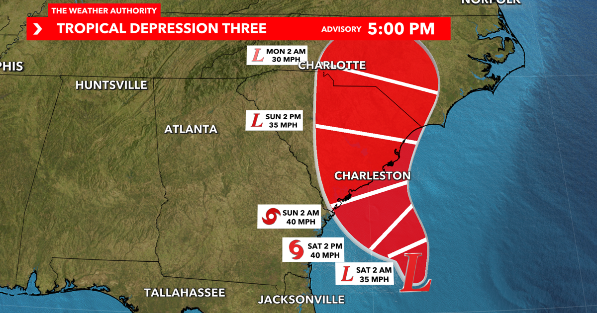 Tropical Depression 3 forms off southeast coast | Hurricane Stories ...