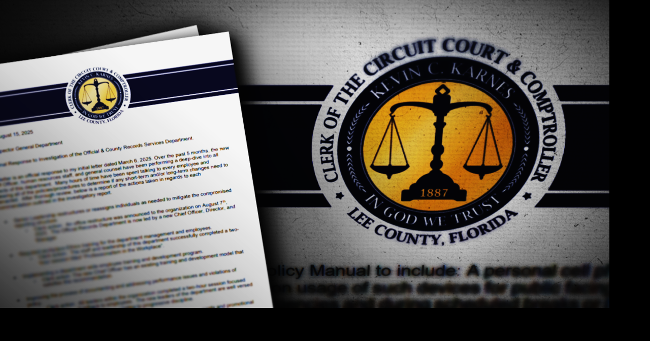 Lee County Clerk of Courts takes some corrective action following