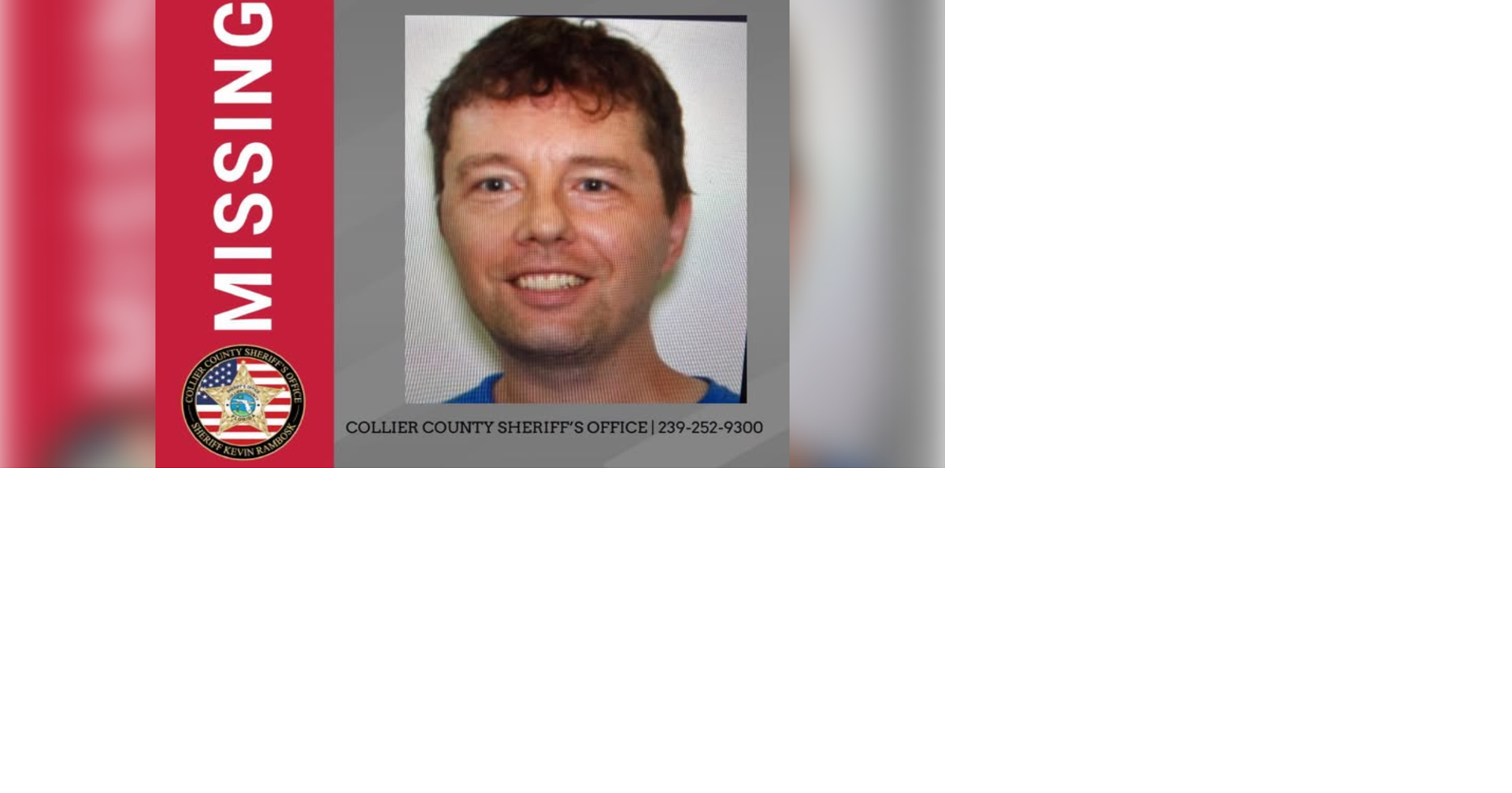 Have you seen him? Collier County man missing near Immokalee Road and US 41