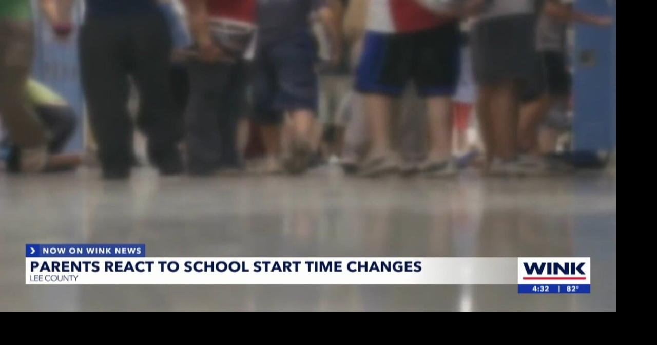 Lee County parent reacts to school start time changes News