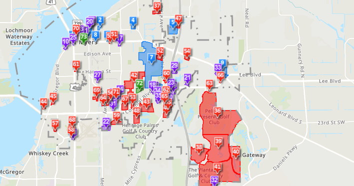 City of Fort Myers development activity map | Lee County | winknews.com
