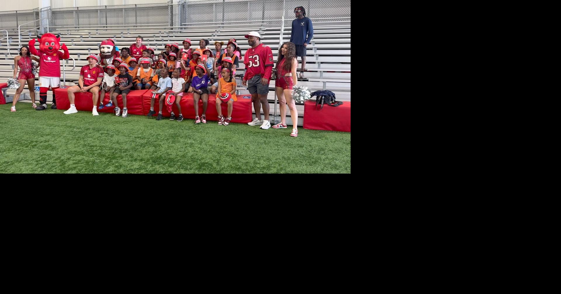 Bucs and Manchester United team up for youth sports clinic in Tampa