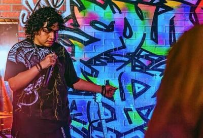 Jstarwalker performing at Soundgarden Kava Bar
