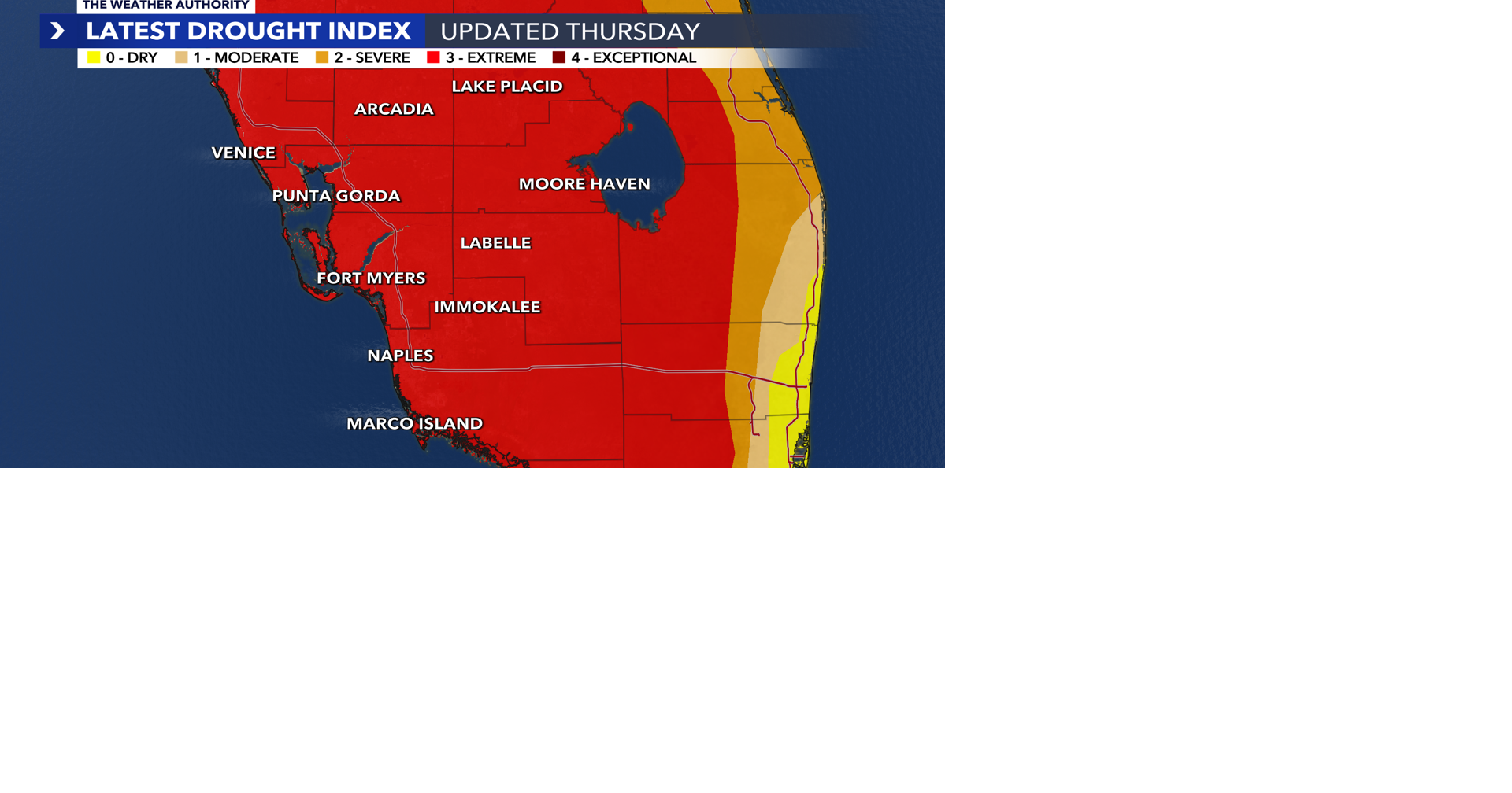 Southwest Florida looks ahead to rainy season as extreme drought persists