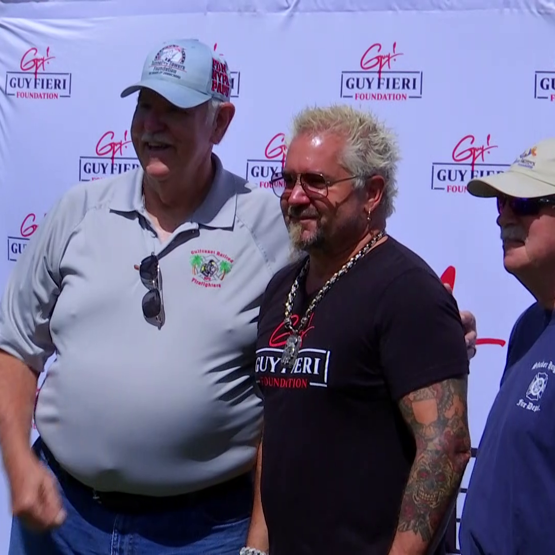 Guy Fieri serves meals to first responders and veterans at Naples park | Collier County | winknews.com