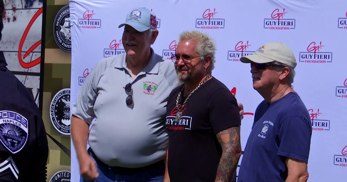 Guy Fieri serves meals to first responders and veterans at Naples park | Collier County | winknews.com