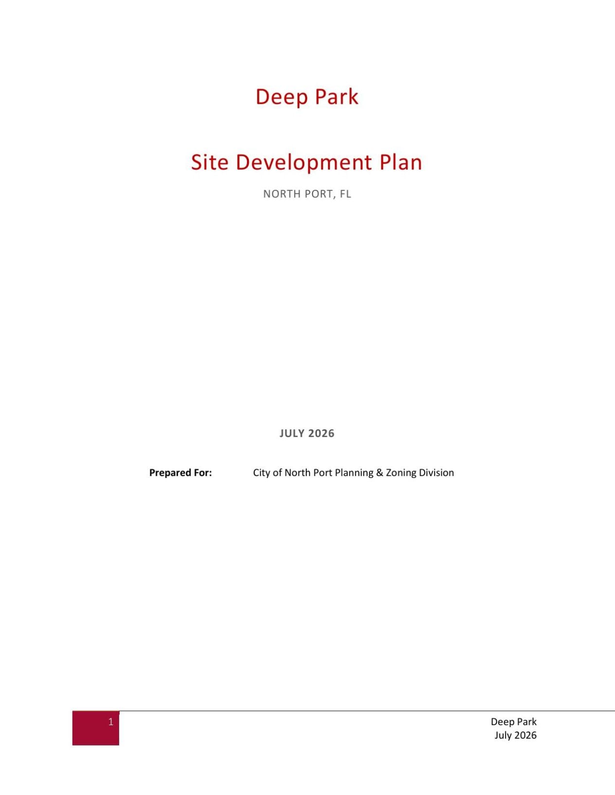 site development plan narrative