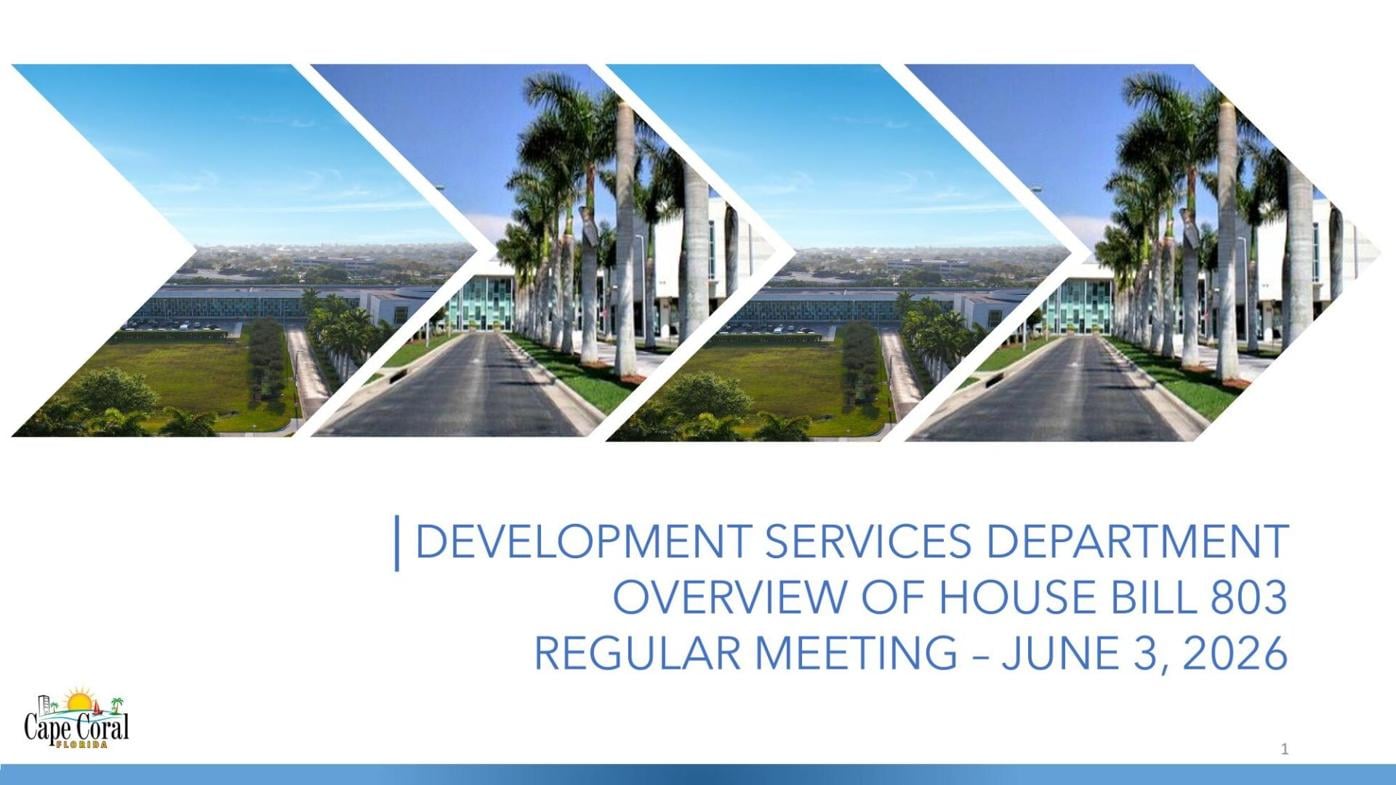 Cape Coral DEVELOPMENT SERVICES DEPARTMENT
