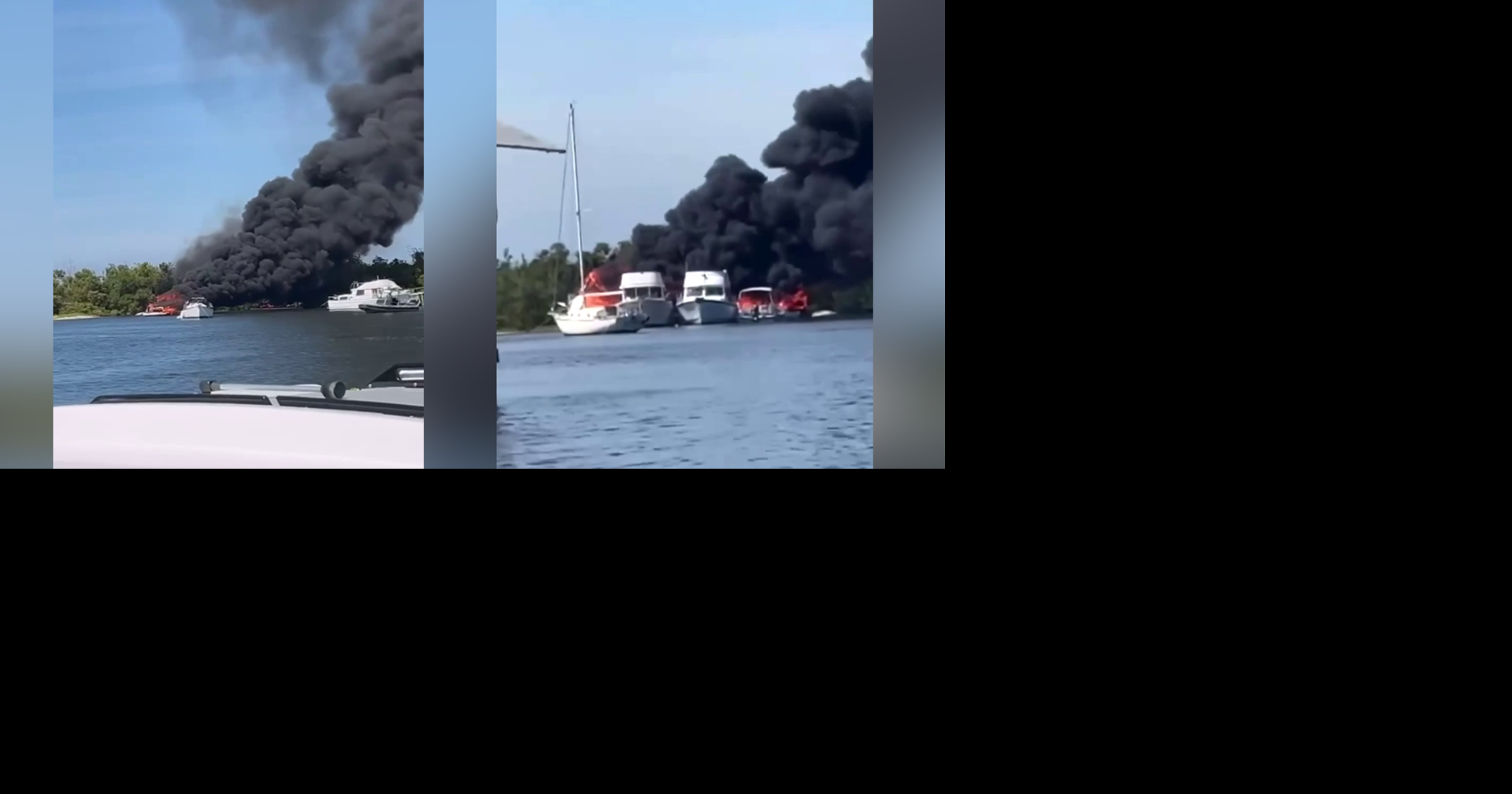 Intense 6-boat fire erupts at Jugg Creek in Bokeelia