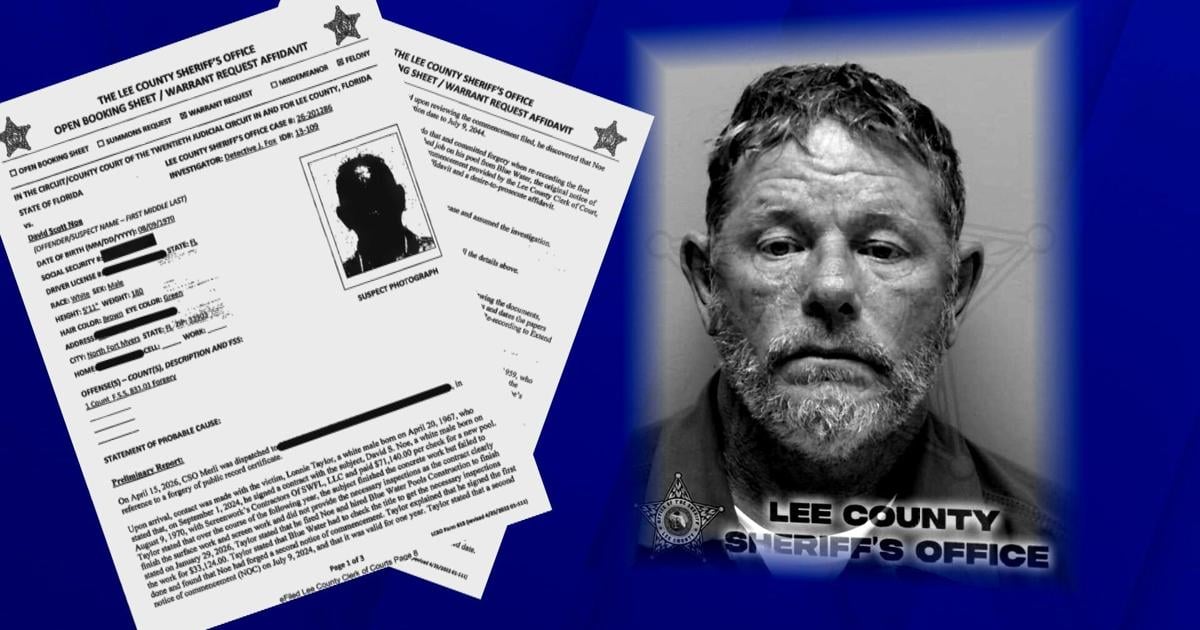 Police reports reveal how SWFL pool contractor allegedly forged records to extend permits by 20 years
