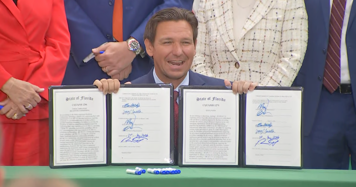DeSantis passes 2 education bills affecting teacher unions, school pay