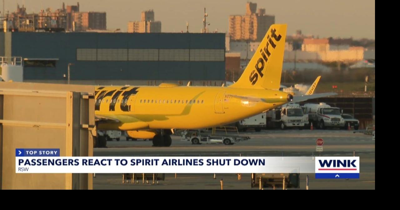 Spirit Airlines shuts down, leaving Southwest Florida travelers scrambling