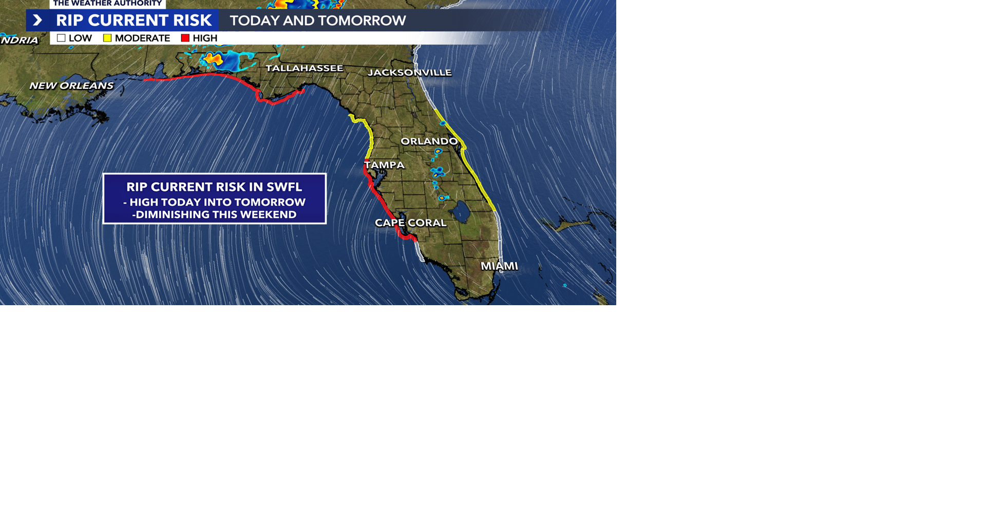 Post-tropical Arthur brings rip current risk to Fort Myers beaches