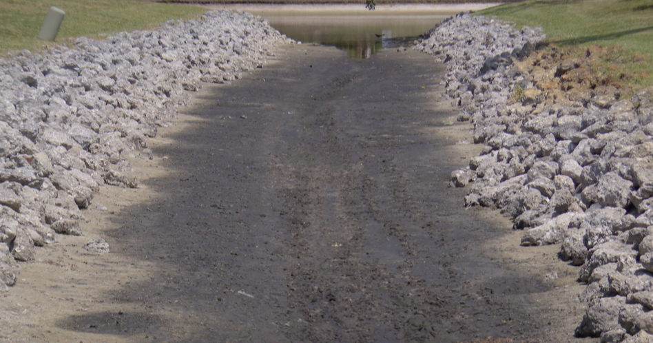 Drought in Charlotte County has dried up one canal on the Cape Haze Peninsula